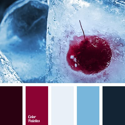 burgundy and blue | Color Palette Ideas Kitchen Paint Colors With Cherry, Flat Bedroom, In Color Balance, Burgundy Colour Palette, Kitchen Dark, Combination Color, Cinderella Blue, Nature Winter, Color Palette Ideas