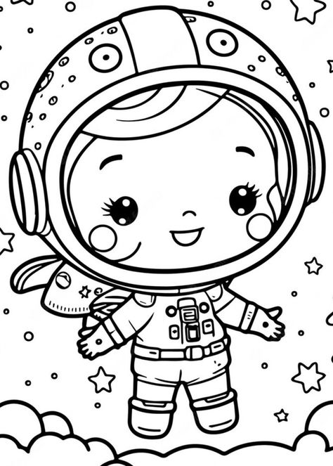 Nasa Coloring Pages, Astronaut Outline Drawing, Coloring Pages Space, Astronomy Coloring Pages, Outer Space Coloring Pages, Astronaut Coloring, Pusheen Coloring Pages, Color Activity, Frog Coloring Pages