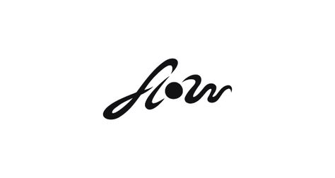 Flow | Logo Design | The Design Inspiration Flow Logo, Clever Logo Design, Typographic Logo Design, Inspiration Logo Design, Clever Logo, Waves Logo, Black And White Logos, Cool Typography, Typographic Logo