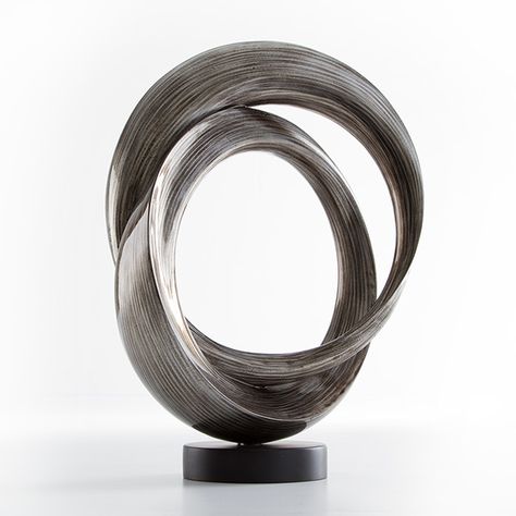 Interlocking Ring Sculpture, Sculpture, Home Furnishings, Home - The Museum Shop of The Art Institute of Chicago Hope Decor, Ring Sculpture, Abstract Art Sculpture, Vignette Styling, Jewelry Knowledge, Interlocking Ring, Cerámica Ideas, Two Rings, The Art Institute Of Chicago