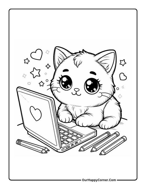 Kitten Printables Free, Kitty Cat Coloring Pages Free Printable, Kitty Coloring Pages Free Printable, Cats Colouring Pages, Coloring Pages Kittens, Kitten Coloring Pages Free Printable, Cat Activities For Preschool, Cat Colouring Pages, Cat Coloring Pages Free Printable