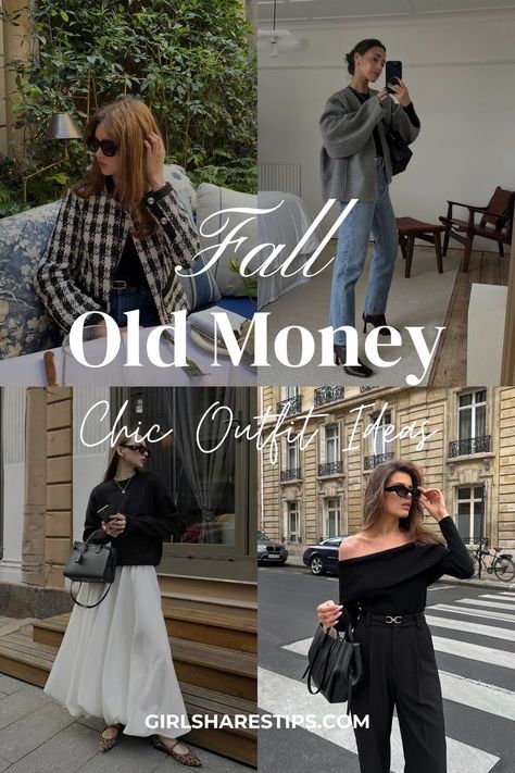 Country Club Dinner Outfit Winter, September Dinner Outfits, Old Money Outfits For Fall, Purse Aesthetic Outfit, Old Money Dress Classy, Old Money Night Outfit, Chic Outfits Dress To Impress, Elegant Brunch Outfit, Old Money Party Outfits