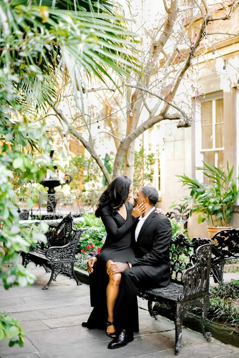 French Quarter Engagement Photos, New Orleans Couples Photoshoot, Engagement Shoot Black Couple, New Orleans Engagement Pictures, Black People Engagement Photos, Couple Poses Black People, New Orleans Engagement Photos, Engagement Photoshoot Black Couple, Couple Poses Black