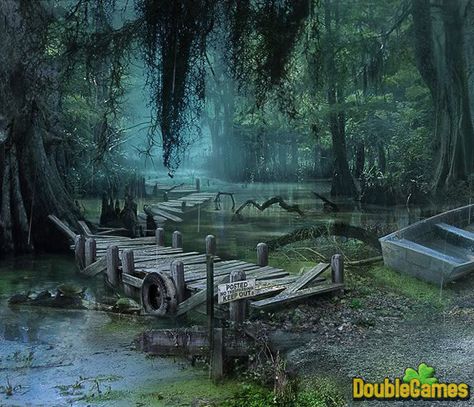 Swamp Paintings, Mystery Case Files, Louisiana Voodoo, Stilt Houses, Fish Games, Hidden Object Game, Louisiana Swamp, Big Fish Games, Louisiana Bayou