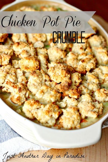 Recipe Chicken Pot Pie, Crustless Chicken Pot Pie, Television Quotes, Just Another Day In Paradise, Pie Crumble, Taco Recipe, Another Day In Paradise, Recipe Chicken, Crockpot Recipes Slow Cooker