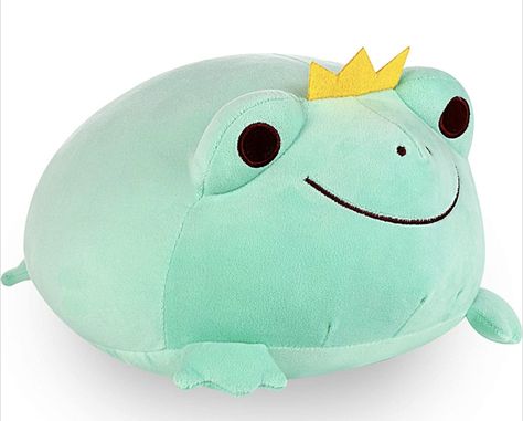 35cm of squidgy soft frog. You'll be glad this little dude stands no chance of turning into a prince! Frog Stuffed Animal, Frog Plushie, Hugging Pillow, Frog Plush, Cuddle Pillow, Frog Decor, Toddler Girl Gifts, Soft Toy Animals, Cute Frog