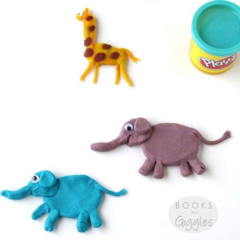 Easy Playdough Animals | AllFreeKidsCrafts.com Playdough Animals, Play Dough Animals, Playdoh Ideas, Easy Playdough, Playdough Creations, Play Dough Crafts, Kids Play Dough, Elephants Playing, Clay Crafts For Kids