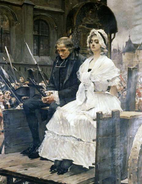 Marie Antoinette on the way to her execution by Francois Flameng. 1887. French Revolution Painting, French Royalty, French History, Historical Painting, French Revolution, European History, Louis Xvi, Marie Antoinette, Women In History