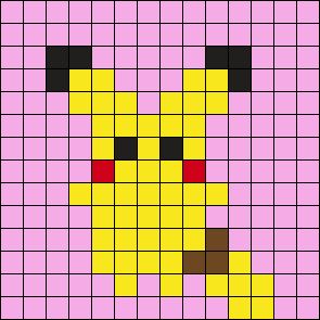 Really Weird Tiny Pikachu Perler Bead Pattern | Bead Sprites | Characters Fuse Bead Patterns Perler Pikachu, Pikachu Perler Bead Pattern, Perler Bead Patterns Pokemon, Tiny Perler Bead Patterns, Pixel Beads, Kandi Ideas, Fuse Bead Patterns, Pattern Maker, Kandi Patterns