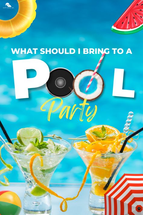 Going to a pool party but don't know what to bring? We've got you covered! Check out our ideas for easy-to-make and crowd-pleasing pool party foods. 🍉🍹 What To Bring To A Pool Party, Work Pool Party, Pool Party Essentials List, Bring Your Own Pool Party, Epic Pool Party, Pool Party Food Labels Free Printable, Refreshing Summer Recipes, Watermelon Pizza, Pool Party Food