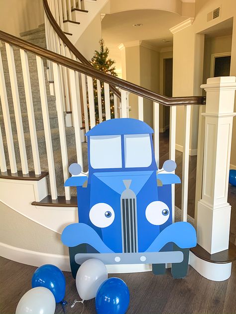 Little Blue Truck Fall Birthday Party, Truck Theme First Birthday, Little Blue Truck 3rd Birthday Party, Little Blue Truck First Birthday Party, Little Blue Truck 1st Birthday Party, Little Blue Truck Party Favors, Little Blue Truck Pumpkin, Little Blue Truck Birthday Party 1st, Little Blue Truck Costume