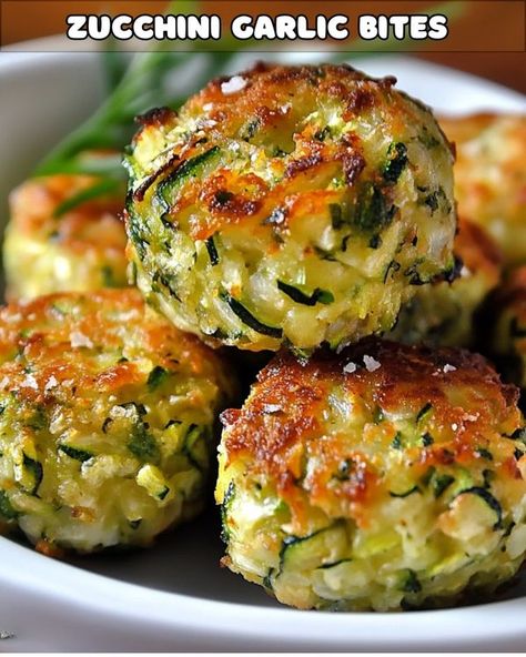 Zucchini Sticks Baked, Zucchini Garlic Bites Recipe, Zucchini Bits, Vegetable Finger Foods, Vegan Finger Foods For Party, Zucchini Balls Recipe, Zucchini Cheese Bites, Zucchini Garlic Bites, Shredded Zucchini Recipes