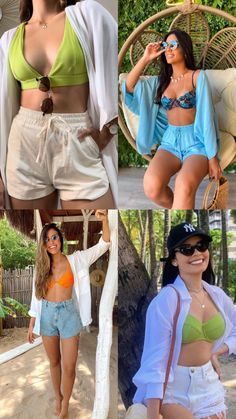 Resort Outfit Ideas Summer, Outfits Para Cancun, Goa Fits, Cancun Outfits, Short Praia, Beachy Outfits, Cruise Outfits, Pinterest Fashion, Style Mistakes