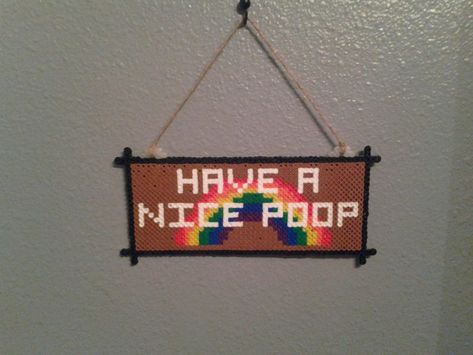 Perler Bead Patterns Door Hanger, Perler Bead Door Hanger, Trippy Perler Bead Patterns, Melt Beads, Diy Kandi Bracelets, Easy Perler Bead Patterns, Pearl Beads Pattern, Easy Perler Beads Ideas, Hamma Beads