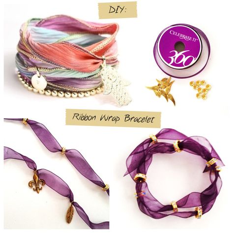 DIY: Ribbon Wrap Bracelet - Clear polish to keep ends of ribbon from fraying. Different Types Of Bracelets, Types Of Bracelets, Wrap Bracelet Tutorial, Silk Wrap Bracelets, Wrap Armband, Ribbon Bracelets, Fabric Bracelets, Ribbon Jewelry, Diy Wrap