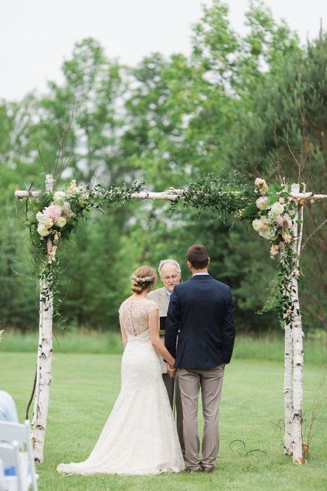 DIY wedding arbor