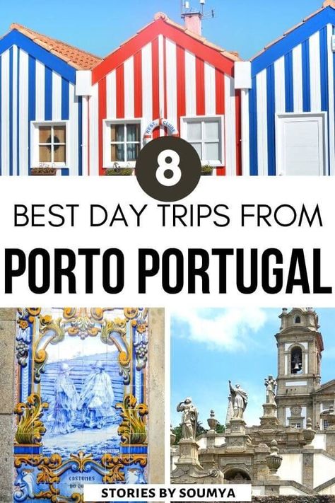 Planning to travel to Porto? Looking for cool things to do in Porto Portugal? Check out these 8 amazing day trips from Porto that are quick and easy. Convenient day trip destinations from Porto that won't burn a hole in your pocket. #Porto #Portugal #Europe Porto Day Trips, Porto Travel Guide, Day Trips From Porto, Porto Portugal Travel, Things To Do In Porto, Porto Travel, Portugal Vacation, Portugal Trip, Portugal Travel Guide