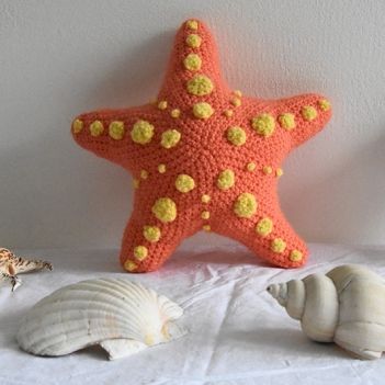 Starfish amigurumi pattern by The Flying Dutchman Crochet Design Crochet Starfish Pillow, Ocean Themed Crochet, Starfish Amigurumi, Starfish Crochet, Crochet Ocean Animals, Ocean Crochet, Crochet Ocean, Crochet Starfish, Amigurumi Plushies