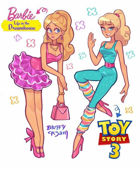 Barbie Fanart, Barbie Drawing, Cartoon Girls, Toy Story 3, Barbie Life, Arte Inspo, Dessin Adorable, Barbie Movies, Cute Art Styles