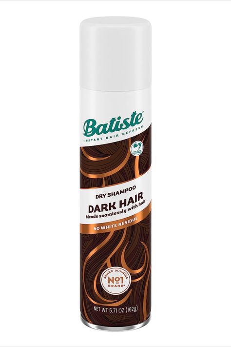 Black Hair Dry Shampoo, Dry Shampoo For Dark Hair, Dry Shampoo Dark Hair, Natural Dark Hair, Black Hair Shampoo, Batiste Dry Shampoo, Dry Shampoo Hairstyles, Dark Brunette, Lifeless Hair