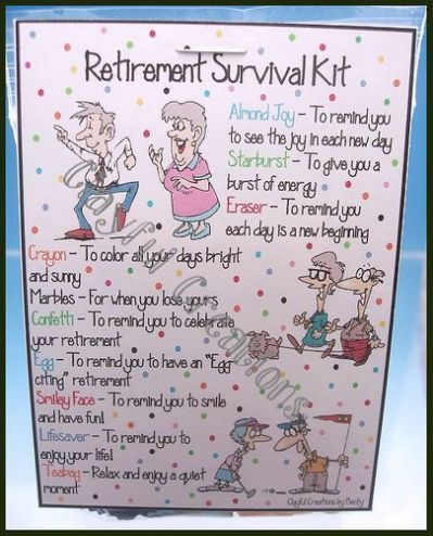 Retirement Survival Kit, Retirement Gifts Diy, Best Retirement Gifts, Beach Party Invitations, Survival Kit Gifts, Retirement Party Gifts, Retirement Ideas, Retirement Quotes, Retirement Party Decorations