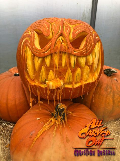 Pumpkin Carving Ideas Hard Scary, Pumpkins Carving Ideas Scary, Scary Punkin Carving, Scary Carved Pumpkins Ideas, Scary Punkin Ideas, Scary Pumpkin Ideas For Halloween, Pumpkin Carving Designs Scary, Carved Pumpkins Scary, Pumpkin Carvings Scary