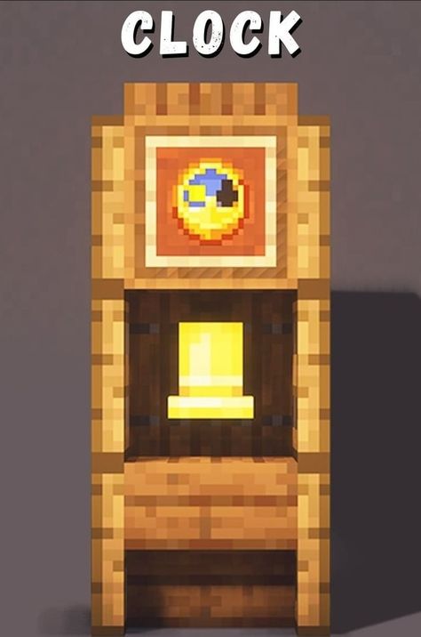 Minecraft Villager Breeder, Villager Breeder, Minecraft Clock, Minecraft Space, Minecraft Villager, Minecraft Build Ideas, Minecraft Inspo, Minecraft Building, Grandfather Clock