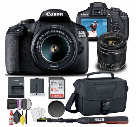 Are you looking for a new Camera? Cameras are often very expensive and it’s hard to find the right one! However, canon is here to provide you with some of the best lenses and more! If you are looking to grab a camera then this is the way to go! Plus right now you can […] Canon Eos 2000d, Eos 2000d, International Model, Canon Lens, Canon Camera, Cameras And Accessories, Mirrorless Camera, Slr Camera, Dslr Camera