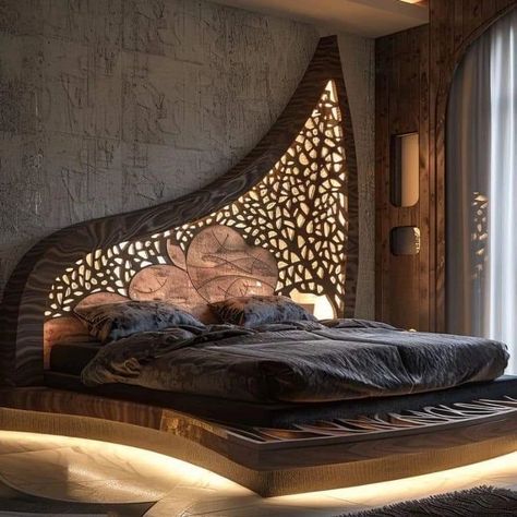 Wooden Bed Design Ideas ✨️| Interior design ✨️👌 . . . . #trendingpost #luxurybedroomdesign #smartlighting #bedroominteriors #trendinginterior #mainbedroom #luxuryinteriordesign #bedroomdecor #lightingdesign #bedroomdesign #sethiglassplywood #beforeandafter #explorepage #interiordesign #fypシ゚viralシfypシ゚viralシalシ #dreaminteriors #bedroominterior #foodreview #deadpool3 #kitchenhack #kalinbhaiya #dailyjokes Bed Design Modern Luxury, Unique Bed Design, Beautiful Bed Designs, Tiny Bedroom Design, Royal Bed, Bedroom Ideas For Small Rooms Diy, Bed Design Ideas, Unique Bedroom Design, Unique Bed