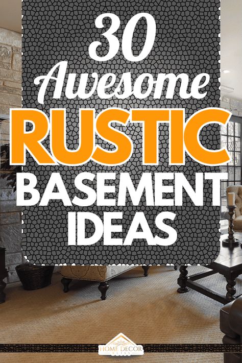 30 Awesome Rustic Basement Ideas [Photo List Inspiration] Cozy Basement Ideas Rustic Modern, Man Cave Ideas Room, Rustic Basement Ideas, Basement Color Schemes, Exposed Basement Ceiling, Basement Family Rooms, Basement Refinishing, Basement Colors, Distressed Floors