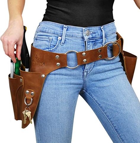 Garden Tool Belt for women– Leather Tool Belt - Gardening tool belt, Tool Holster Adjustable Tool Pouch with pockets, Gardening gifts for women, Toolbelt womens, Florist tool belt, gardeners belt - - Amazon.com Garden Belt, Garden Tool Belt, Leather Tool Pouches, Eco Friendly Stores, Tool Belt Pouch, Florist Tools, Leather Tool Belt, Tool Apron, Gardening Gifts