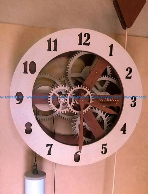 Wooden Gear Clock, Gear Wall, Big Wall Clocks, Small Wall Clock, Gear Wall Clock, Rustic Wall Clock, Minimalist Clocks, Personalized Clocks, Wooden Gears