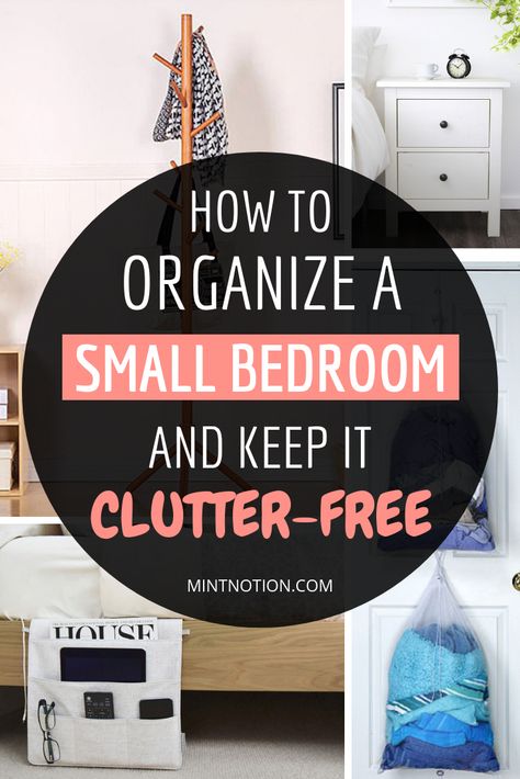 How to organize a small bedroom and keep it clutter-free. Small bedrooms can be challenging to keep clean and organized. Use these tips to help you declutter your apartment bedroom and create a space that feels HUGE! #minimalist #minimalism #homedecor #smallbedroom #tinybedroomideas Outer Space Bedroom Decor, Organize A Small Bedroom, Outer Space Bedroom, Small Room Organization, Small Bedroom Organization, Room Organization Bedroom, Small Bedrooms, Bedroom Organization, Small Bedroom Designs