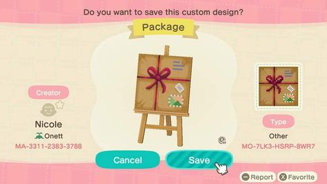 Acnh Package Code, Animal Crossing Christmas Design Codes, Acnh Christmas Code, Cottagecore Ideas, Cottagecore Animal Crossing, Ac New Leaf, Distressed Signs, Animal Crossing Qr Codes Clothes, Acnh Codes