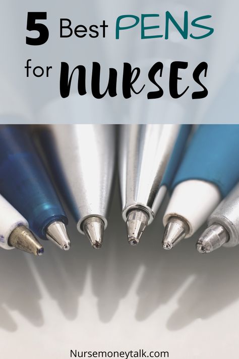 We've done the research of the best pens for nurses and nursing students. The must-have nurse pen is...(click through to see) #nursingstudent #nursingschool #nursegear #nursingstudentgear #productsfornurses #nursepen Nurse Must Haves For Work, Nursing Students Must Haves, Nurse Must Haves, Nurse Pens, Nurse Pouch, Best Writing Pen, Nurse Supplies, Nurse Money, Nursing Gifts