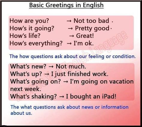 Basic Greetings Ielts Grammar, Greetings In English, English Greetings, English Ielts, Internet Slang, Advanced English Vocabulary, Better English, Basic English, Learning English For Kids