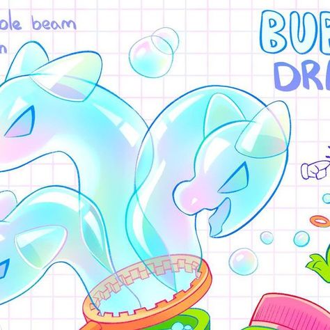 Morgan 🇨🇦🏳️‍🌈🏳️‍⚧️ on Instagram: "OTA | Bubble Dragon 🫧 WHICH COLOR SCHEME WORKS BEST???????  A curious Hydra, its body is a Bottle of Bubble solution, with heads coming from the bubble wand! It can have any number of heads, but with a few POPS and its back to no heads! Shoots an impressive bubble beam, but needs to be careful not to run out of bubble solution!  🫧 THIS DESIGN IS UP FOR OFFERS! 🫧 Offer USD > Merch from this wishlist > Characters + Art! By bidding on my work, you agree To my terms of service ! Bidders must exercise good sportsmanship, no rudeness or harassment will be tolerated!" Bubble Character Design, Bubble Character, Bubble Dragon, Good Sportsmanship, Cartoon Bubbles, Bubble Solution, Reference Ideas, Bubble Bottle, Bubble Wand