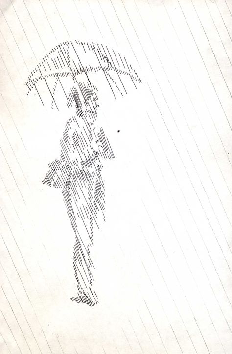 changing line density lady in the rain Rain Line Drawing, Rain Tattoo, In The Rain, The Rain, Line Drawing, Density, Tattoo Ideas, Humanoid Sketch, Tattoos