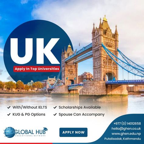 Uk Study Visa, Travel Advertising Design, Study Abroad Travel, Liverpool John Moores University, University Of Greenwich, Birmingham City University, Study In Uk, University Of Reading, Newcastle University