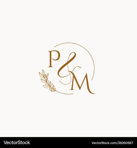 Pm Logo Design, Wedding Initials Logo Design, Pm Logo, Initials Logo Letters, Wedding Initials Logo, School Picture Frames, Monogram Maker, Initials Logo Design, Wedding Logo Monogram