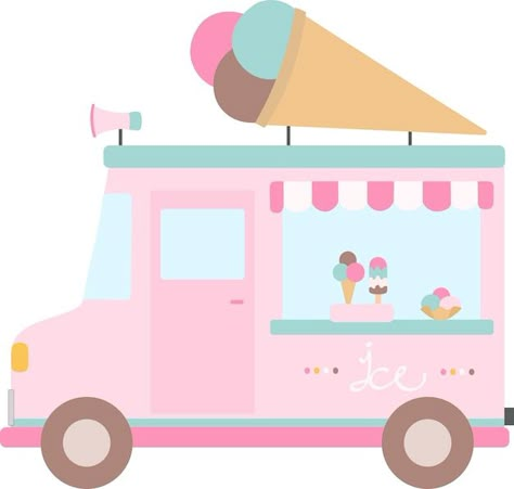 Pink Ice Cream Truck, Cartoon Ice Cream Truck, Ice Cream Truck Printable, Vector Ice Cream, Ice Cream Shop Background, Ice Cream Shop Illustration, Ice Cream Truck Illustration, Ice Cream Truck Drawing, Diy Ice Cream Truck