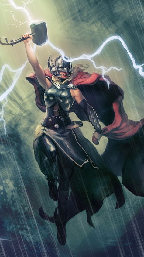 Lady Thor, Female Thor, Thor Comic, Jane Foster, Itachi Uchiha Art, Female Superhero, Female Hero, Marvel Girls, Marvel Comics Art