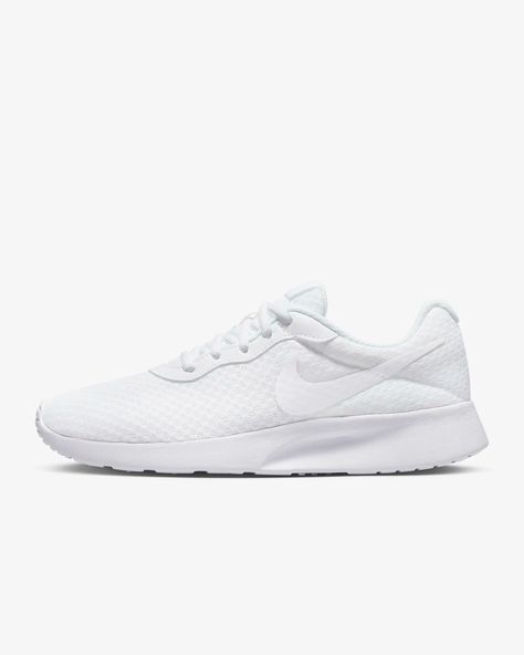 Nike Tanjun Women's Shoes. Nike.com White Nike Tennis Shoes, Nike Tanjun, White Running Shoes, Nike Tennis Shoes, Nike Fashion, White Nike, Nike Store, Dream Shoes, Shoes Nike