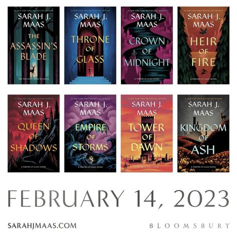 New Covers for ‘Throne of Glass’ Coming 2023 Queen Of Shadows, Throne Of Glass Books, Crown Of Midnight, Fantasy Romance Books, Glass Book, Empire Of Storms, Throne Of Glass Series, Sarah J Maas Books, The Throne