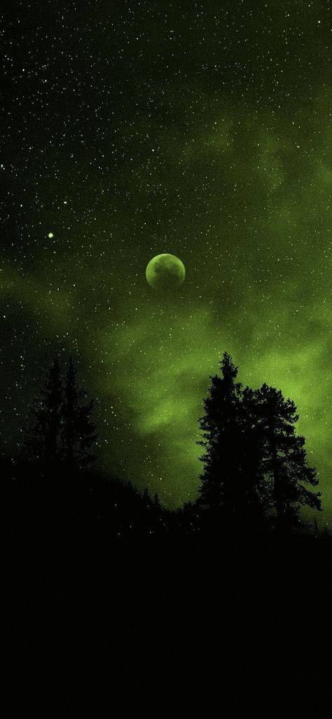 Green Galaxy Painting, Green Galaxy Aesthetic, Green Moon Aesthetic, Green Widget, Aesthetic Usernames, Fantastic Wallpapers, Alien Aesthetic, Green Galaxy, Green Moon