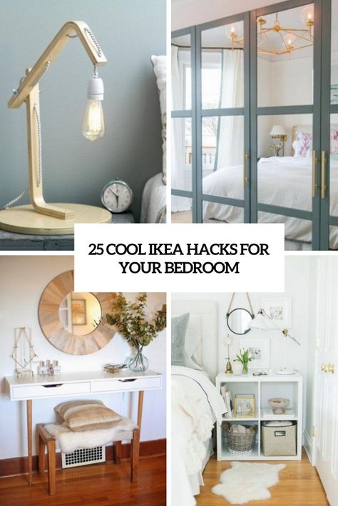 cool ikea hacks for your bedroom cover Narrow Bedroom Ideas, Ikea Inspirations, Bedroom Ideas Ikea, Ikea Hopen, Ikea Hemnes Hack, Ikea Hack Bedroom, Ikea Ekby, Ikea Bed Hack, Bedroom Ikea