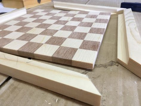 Diy Chess Set, Chess Board Table, Wood Chess Board, Chess Boards, Wood Chess Set, Wooden Chess Pieces, Wooden Chess Board, Attraction Spell, Chess Table