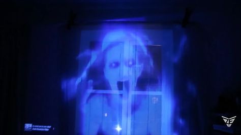 Halloween Hologram, Hologram Projection, Real Ghost Photos, Video Fx, Digital Decorations, Ghost Videos, Real Ghosts, Fun Halloween Decor, Ghost Photos