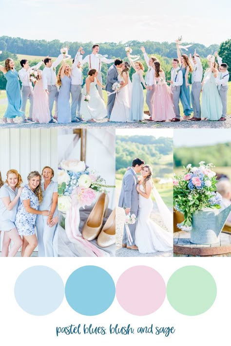 Pastel Wedding Colors, Pastel Wedding Theme, Spring Wedding Outfit, Wedding Theme Color Schemes, Wedding Color Palette Summer, Roofing Colors, Summer Wedding Guest Dress, Beau Film, Wedding Colors Purple