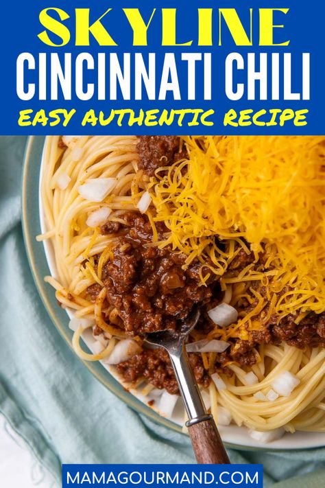 Instant Pot Cincinnati Chili, Cincinnati Chili Recipe Skyline, Chili Over Spaghetti, Cincinnati Chilli Recipes, Skyline Chili Crockpot, Skyline Cincinnati Chili Recipe, Cincinnati Chili Spaghetti, Cincinnati Chili Instant Pot, Crockpot Skyline Chili